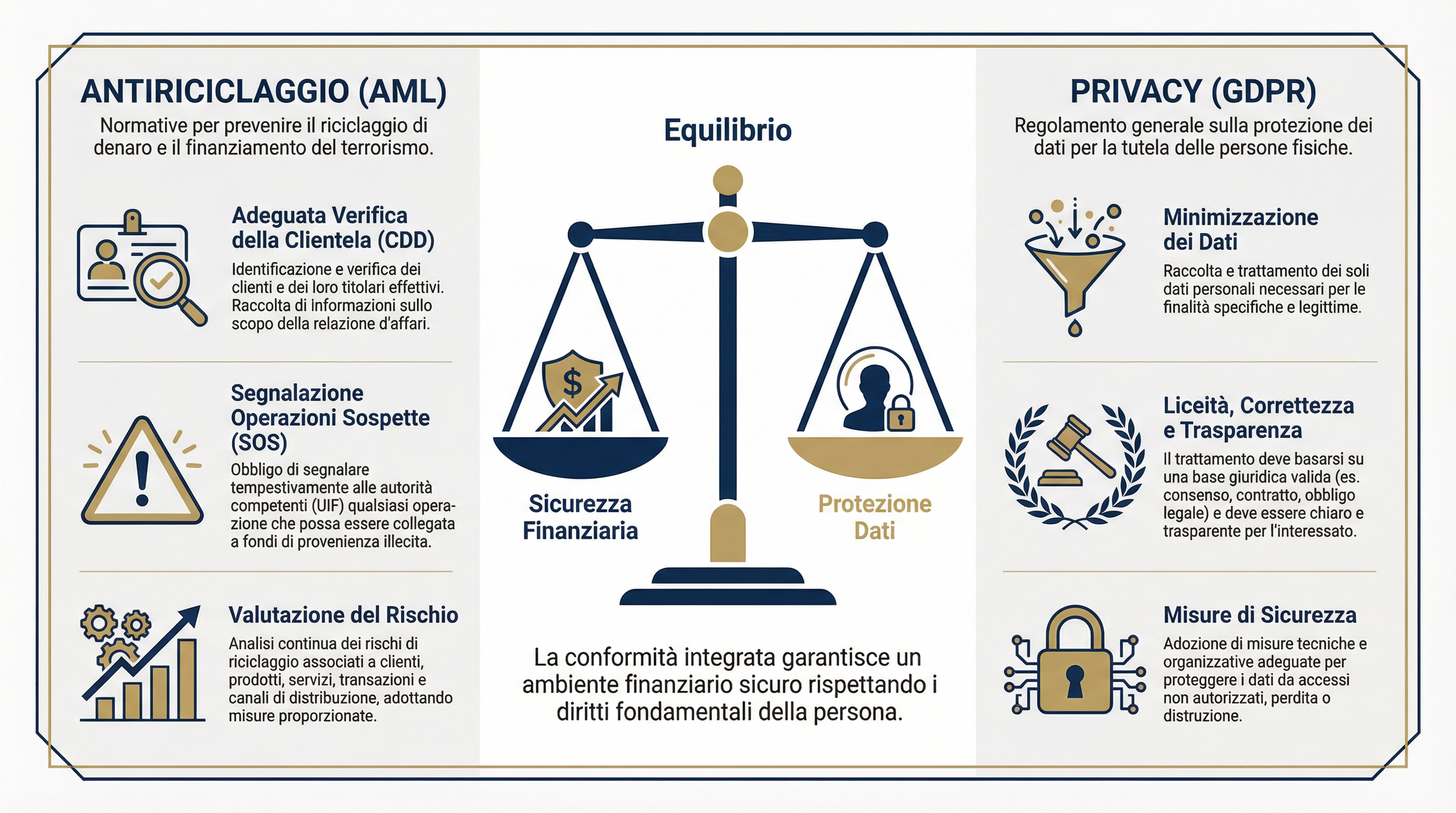 Infografica Antiriciclaggio e Privacy