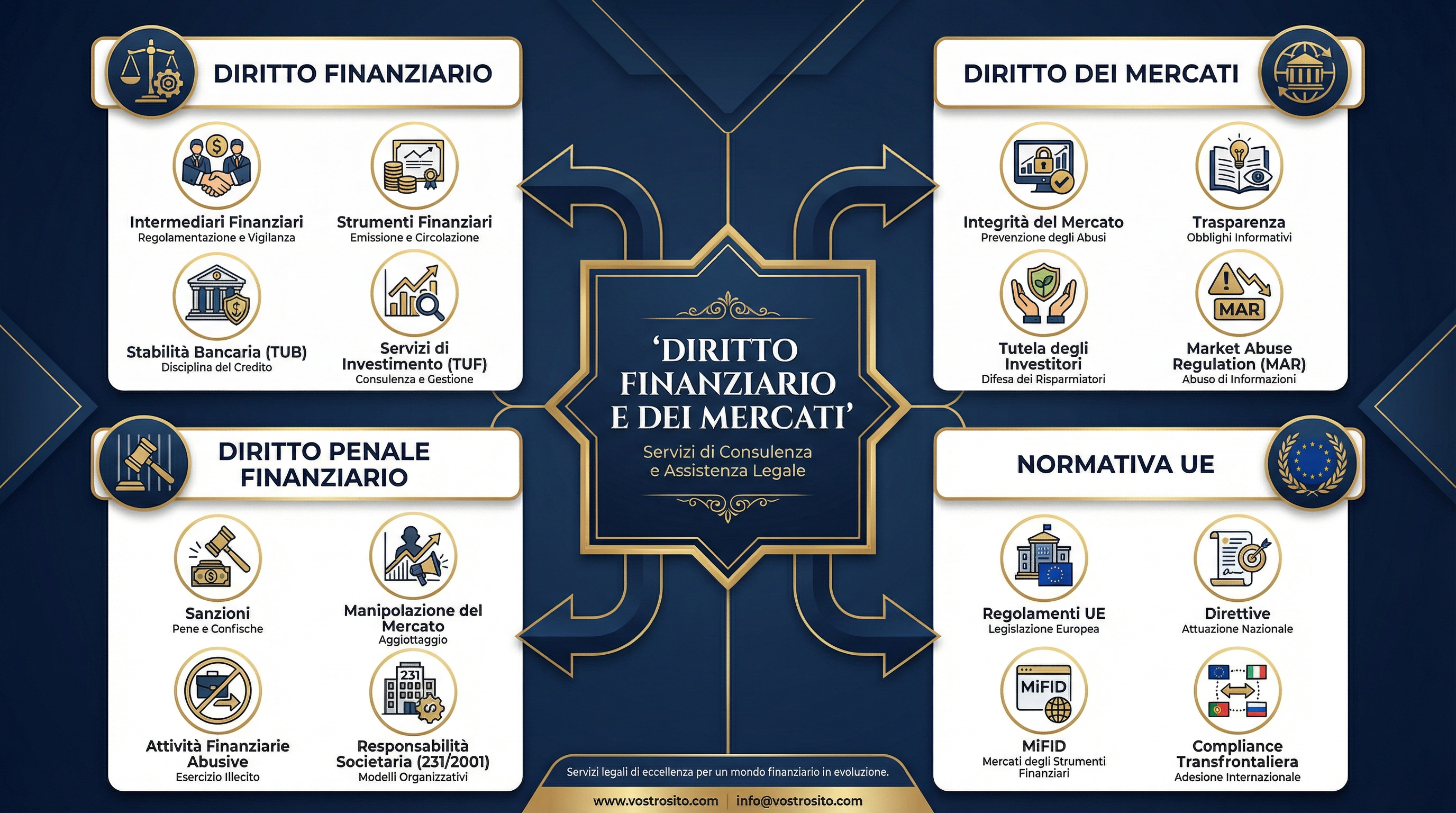 Infografica Diritto Finanziario e dei Mercati