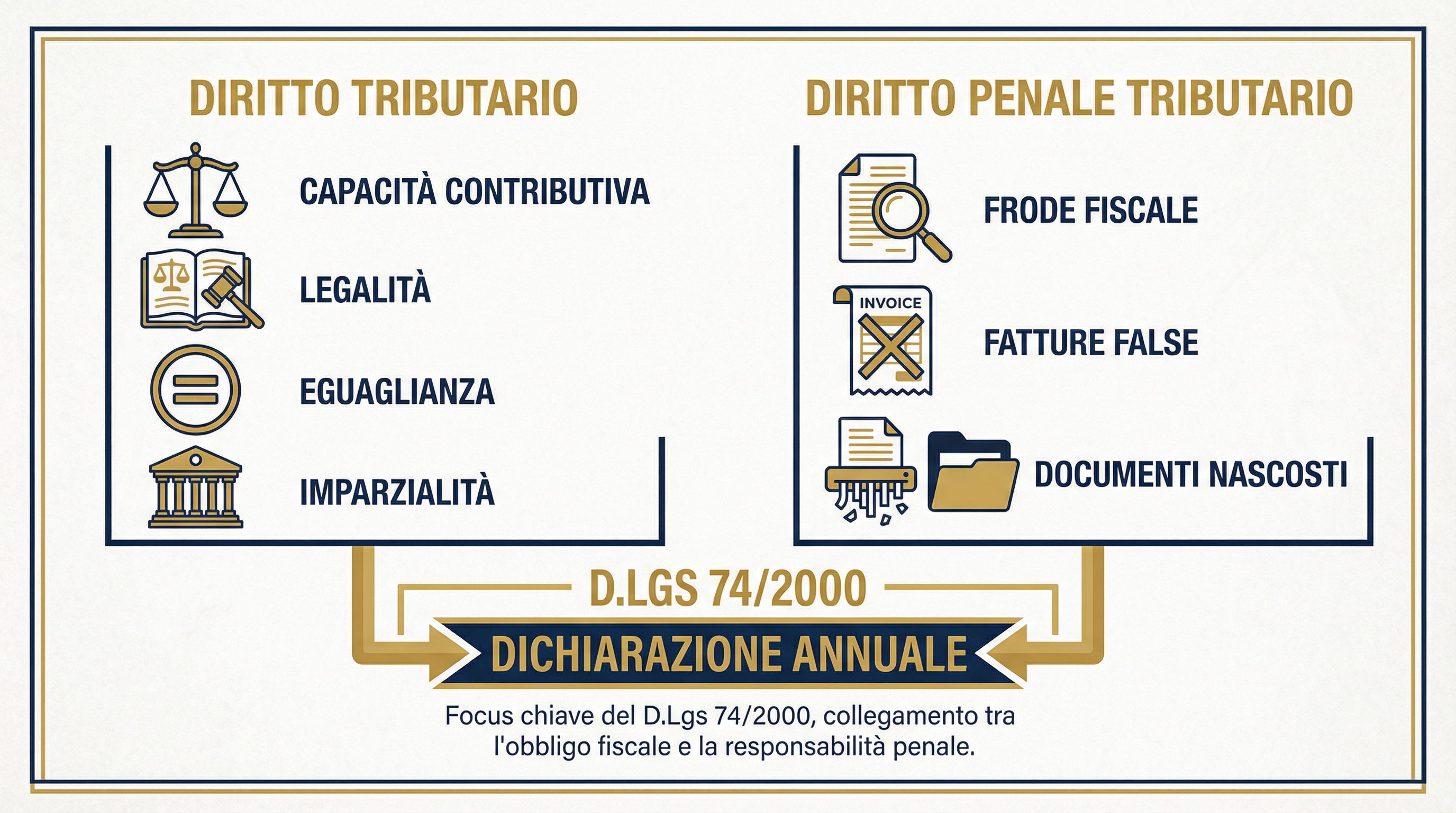 Infografica Diritto Tributario e Penale Tributario