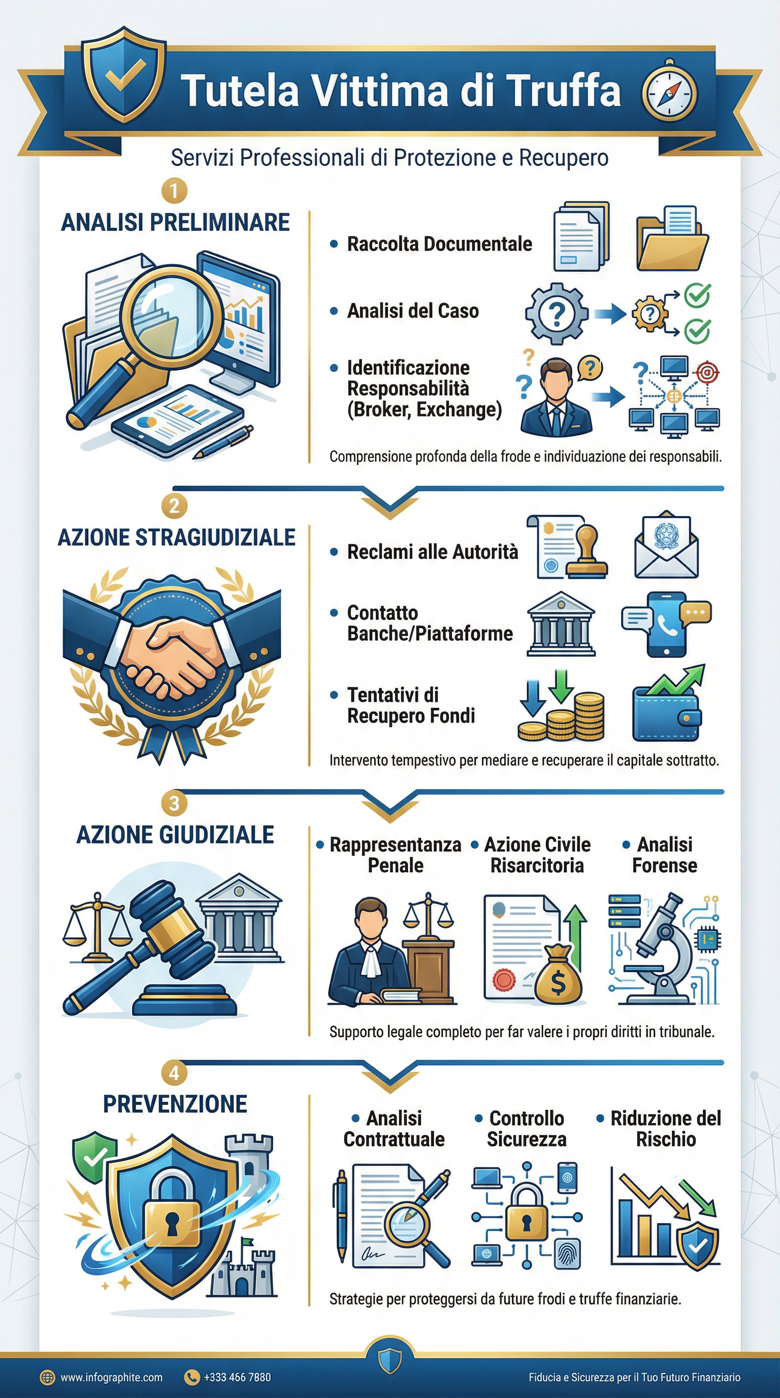 Infografica Tutela Vittime di Truffa